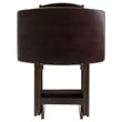 Winsome Dylan 5-Piece Oversized Solid Wood Snack Table Set in Espresso