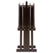Winsome Dylan 5-Piece Oversized Solid Wood Snack Table Set in Espresso