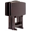 Winsome Dylan 5-Piece Oversized Solid Wood Snack Table Set in Espresso