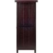 Winsome Macon Transitional Solid Wood Home Wine Bar in Espresso
