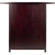 Winsome Macon Transitional Solid Wood Home Wine Bar in Espresso