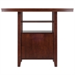 Winsome Albany 3 Piece Counter Height Dining Set With Ladder Back Stools