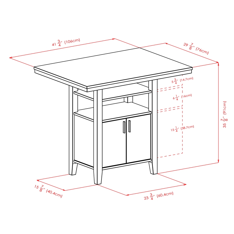 Winsome Albany 3 Piece Counter Height Dining Set With Ladder Back Stools