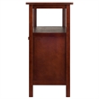 Winsome Colby Transitional Solid Wood Wine Rack Buffet Table in Walnut