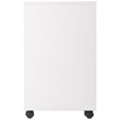 Winsome Halifax 2-Section Contemporary Wood Mobile Storage File Cabinet in White