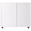 Winsome Halifax 2-Section Contemporary Wood Mobile Storage File Cabinet in White