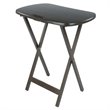 Winsome Lucca 5-Piece Transitional Solid Wood Snack Table Set in Oyster Gray
