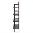 Winsome Aiden 4 Shelf Transitional Solid Wood Baker's Rack in Coffee