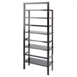 Winsome Aiden 4 Shelf Transitional Solid Wood Baker's Rack in Coffee