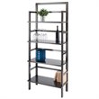 Winsome Aiden 4 Shelf Transitional Solid Wood Baker's Rack in Coffee