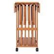 Winsome Sophia 5-Piece Transitional Solid Wood Snack Table Set in Teak
