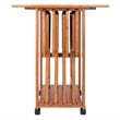 Winsome Sophia 5-Piece Transitional Solid Wood Snack Table Set in Teak