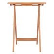 Winsome Sophia 5-Piece Transitional Solid Wood Snack Table Set in Teak