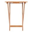 Winsome Sophia 5-Piece Transitional Solid Wood Snack Table Set in Teak