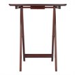 Winsome Darlene Transitional Solid Wood Snack Table Set in Walnut (Set of 2)