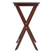 Winsome Darlene Transitional Solid Wood Snack Table Set in Walnut (Set of 2)
