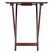 Winsome Darlene Transitional Solid Wood Snack Table Set in Walnut (Set of 2)