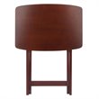 Winsome Darlene Transitional Solid Wood Snack Table Set in Walnut (Set of 2)