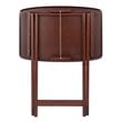 Winsome Darlene Transitional Solid Wood Snack Table Set in Walnut (Set of 2)