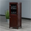Winsome Brooke 2 Section Solid Wood Jelly Cupboard Cabinet in Walnut