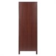 Winsome Brooke 2 Section Solid Wood Jelly Cupboard Cabinet in Walnut