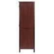 Winsome Brooke Wooden Wine Rack Jelly Cupboard in Walnut