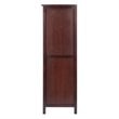 Winsome Brooke 4 Section Wooden Wine Rack Jelly Cupboard in Walnut