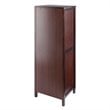 Winsome Brooke 4 Section Wooden Wine Rack Jelly Cupboard in Walnut