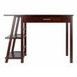Winsome Aldric Transitional Solid Wood Writing Desk in Walnut