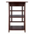 Winsome Aldric Transitional Solid Wood Writing Desk in Walnut