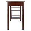 Winsome Aldric Transitional Solid Wood Writing Desk in Walnut