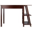 Winsome Aldric Transitional Solid Wood Writing Desk in Walnut