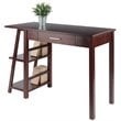 Winsome Aldric Transitional Solid Wood Writing Desk in Walnut