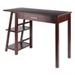 Winsome Aldric Transitional Solid Wood Writing Desk in Walnut