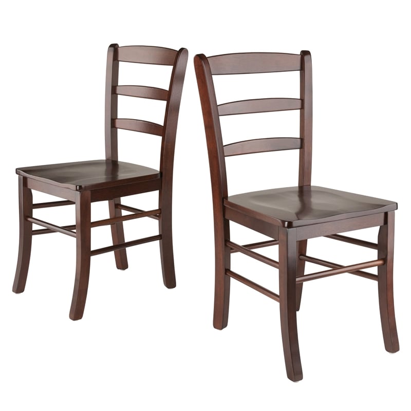 Winsome Groveland 3-Piece Square Casual Solid Wood Dining Set in Antique Walnut