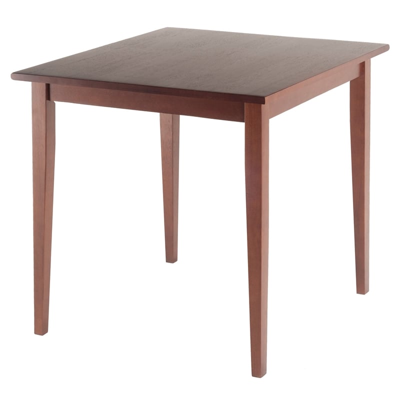 Winsome Groveland 3-Piece Square Casual Solid Wood Dining Set in Antique Walnut