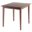 Winsome Groveland 3-Piece Square Casual Solid Wood Dining Set in Antique Walnut