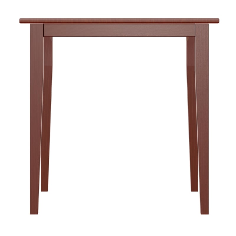 Winsome Groveland 3-Piece Square Casual Solid Wood Dining Set in Antique Walnut