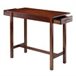 Winsome Sally Transitional Solid Wood Kitchen Island Table in Antique Walnut