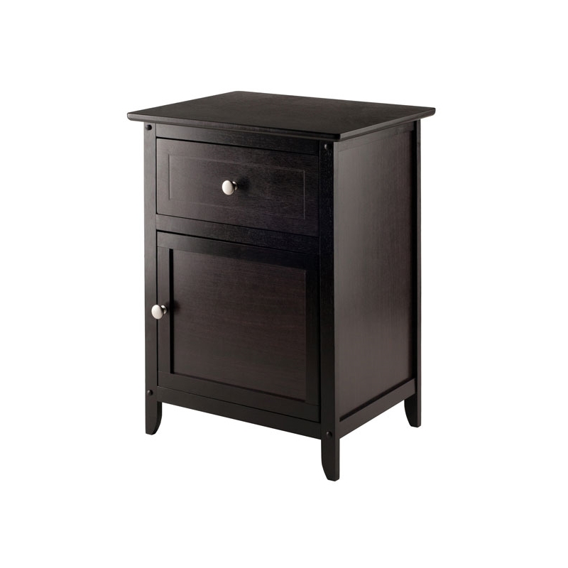 Winsome Nightstand with and Drawer in Espresso 92815