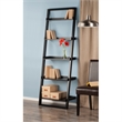 Winsome Bailey Leaning Shelf 5-Tier Ladder Bookcase in Black