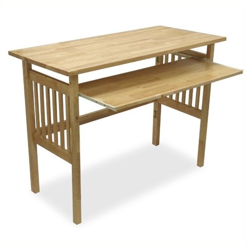 Winsome Wood Folding Computer Desk In Natural Beechwood
