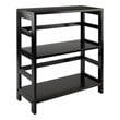Winsome Leo 2-Section Wide Transitional Solid Wood Storage Book Shelf - Espresso