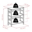 Winsome Leo 2-Section Wide Transitional Solid Wood Storage Book Shelf - Espresso