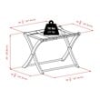 Winsome Scarlett Transitional Solid Wood Luggage Rack in Espresso