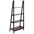 Winsome Avalon 4 Tier A Frame Solid Wood Book Shelving Unit in Espresso