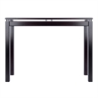 Winsome Linea Transitional Solid Wood Console Table in Espresso