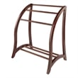 Winsome Betsy Quilt Solid Wood Blanket Rack Closet Organizer in Antique Walnut