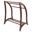 Winsome Betsy Quilt Solid Wood Blanket Rack Closet Organizer in Antique Walnut