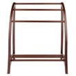 Winsome Betsy Quilt Solid Wood Blanket Rack Closet Organizer in Antique Walnut